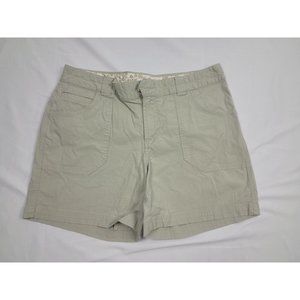Columbia Women Hiking Ripstop Fabric Khaki Beige Shorts Size 12